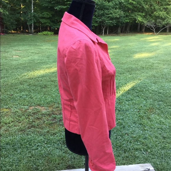 🔥Ann Taylor 6P Pink/Coral Lightweight Jacket 🔥 - Picture 2 of 8